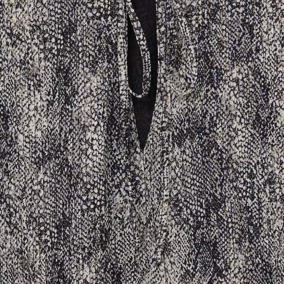 Mango Printed pleated blouse - Size 4 - Picture 8 of 16